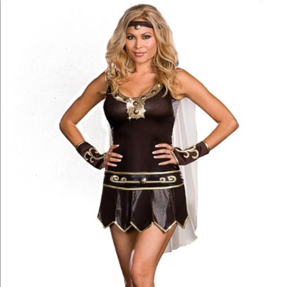 Adult Plus Size Women's Spartan Warrior Queen Costume